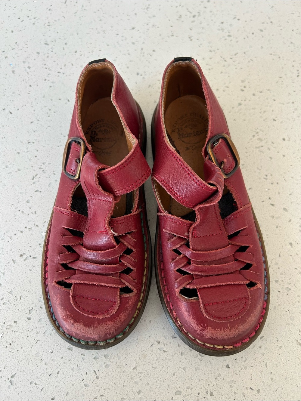 Vintage Dr. Martens Toddler Leather Fisherman Sandals Made in England Girls 11